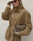 Winter Loose High Neck Suede Jacket
