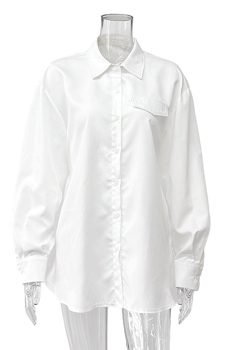 Autumn European and American Design Striped Shirt