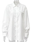 Autumn European and American Design Striped Shirt