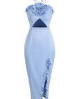 Summer Floral Strapless Party Dress