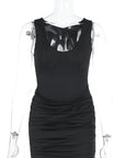 Spring Fashion Casual Pleated Mini Dress