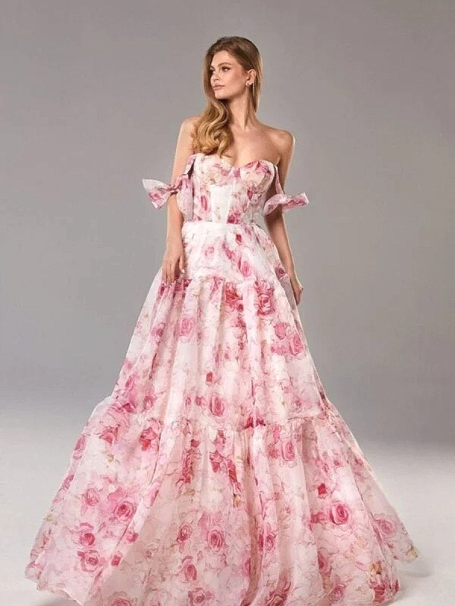 Elegant Off-Shoulder Long Dress for Women