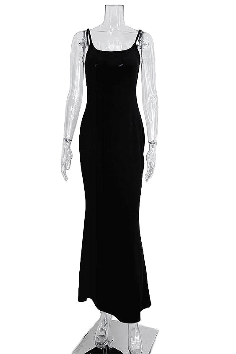 Summer Fashion Sexy Solid Color Maxi Dress