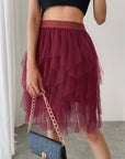 Princess Style Pleated Tulle Skirt