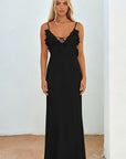 Sexy V-Neck Sleeveless Long Dress for Parties