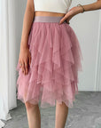Princess Style Pleated Tulle Skirt