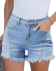 Trendy High-Waisted Denim Shorts for Women