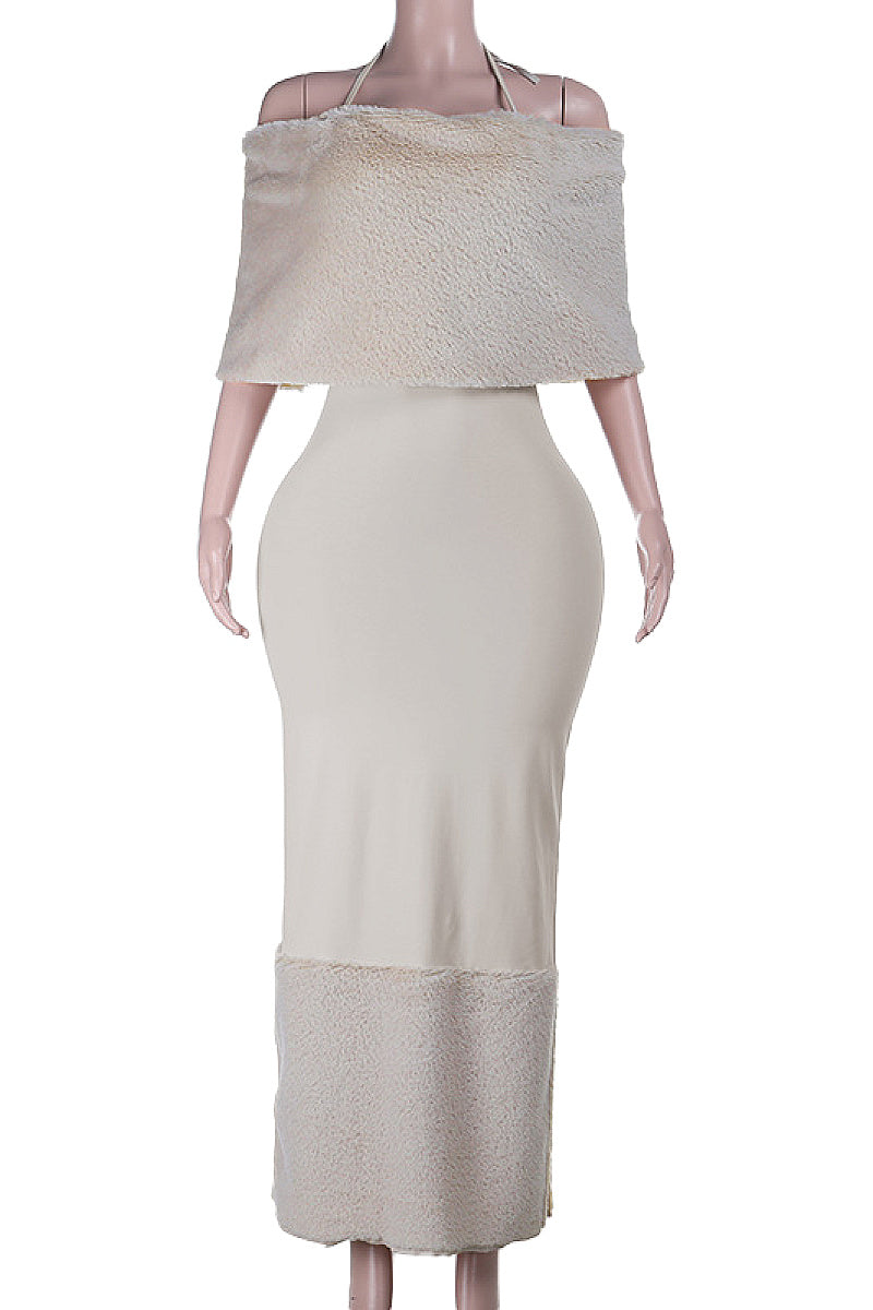 Elegant Off-Shoulder Bodycon Dress for Fall
