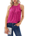 2023 Summer Women's Sequin Halter Top