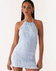 New Spring Summer Backless Ruffled Dress