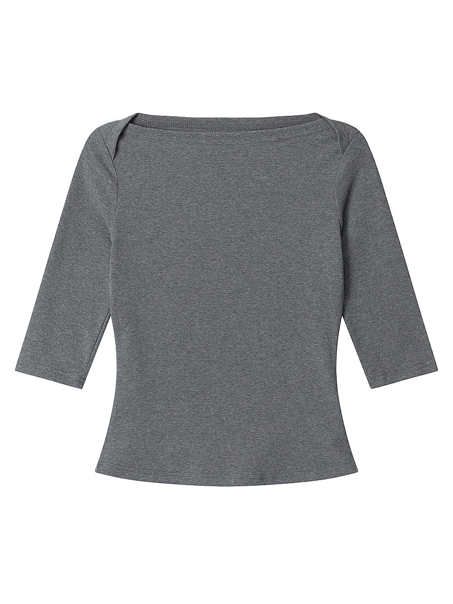 HeyHenry Women's Slim Fit Three-Quarter Sleeve Top