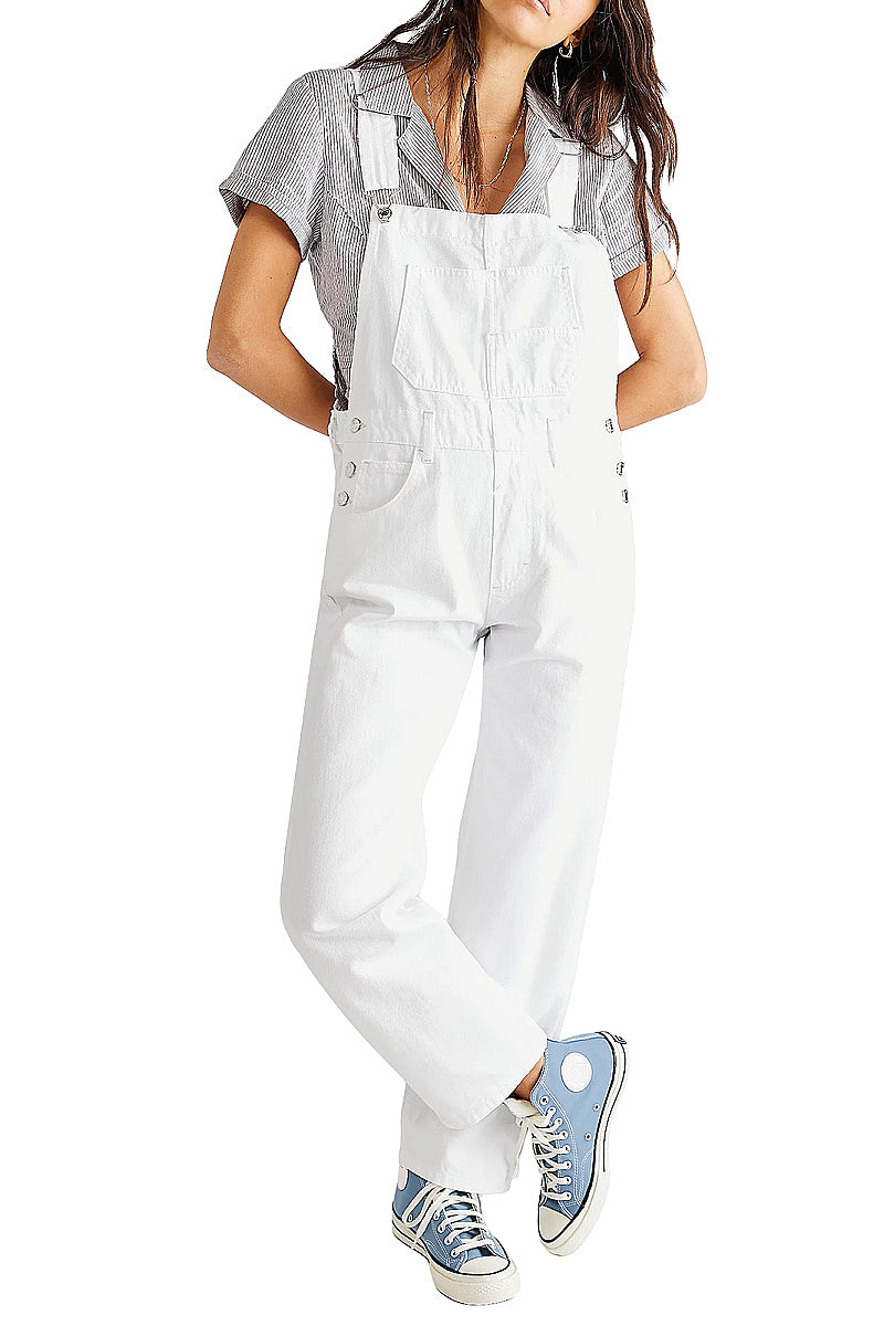 Casual Loose Denim Overalls for Women