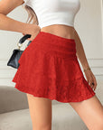 New Layered Lace Mini Skirt for Women