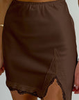 Summer Lace Patchwork High Waist Skirt