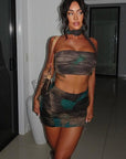 Chic Tie-Dye Two-Piece Dress Set