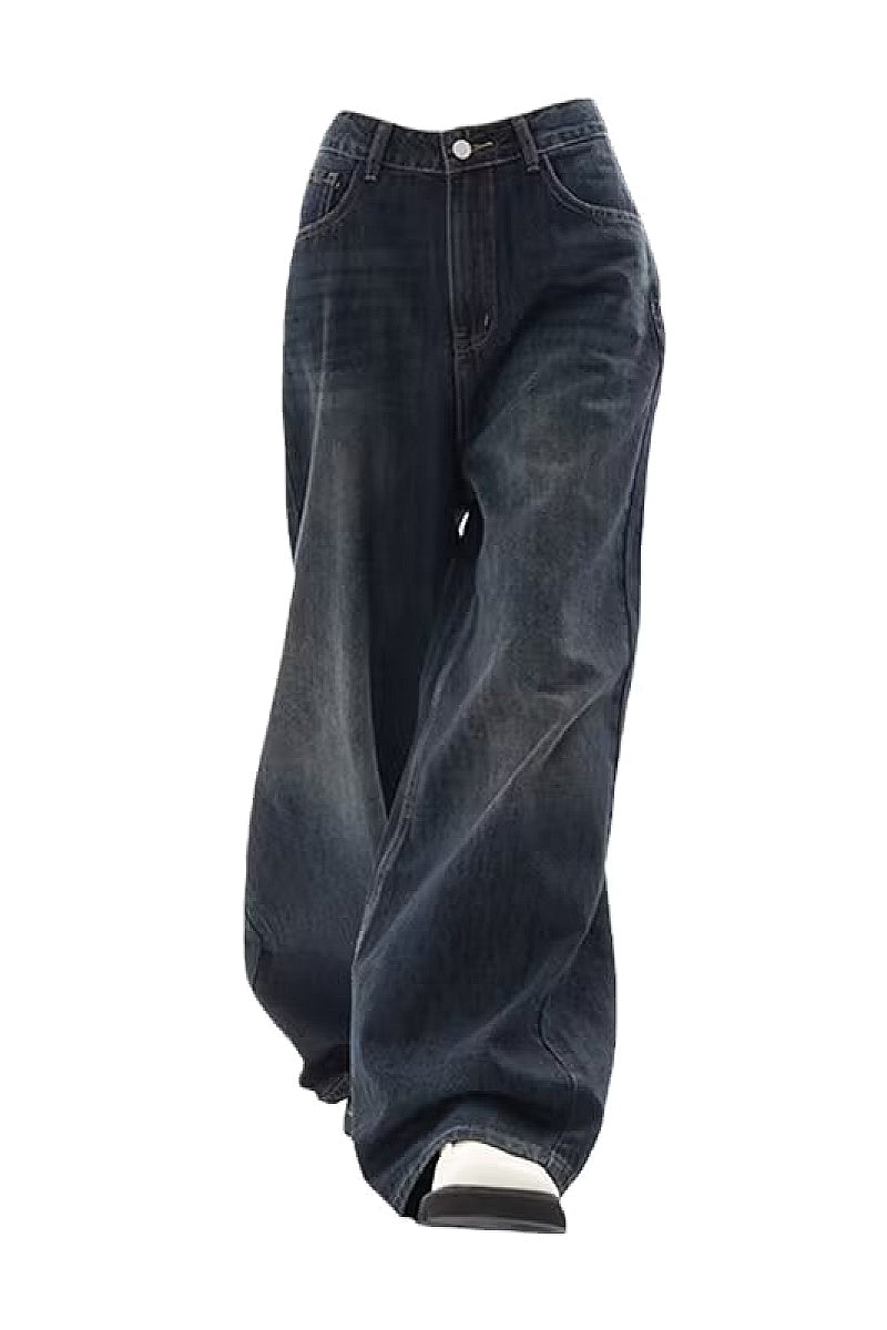 Vintage High Waist Wide Leg Jeans for Women