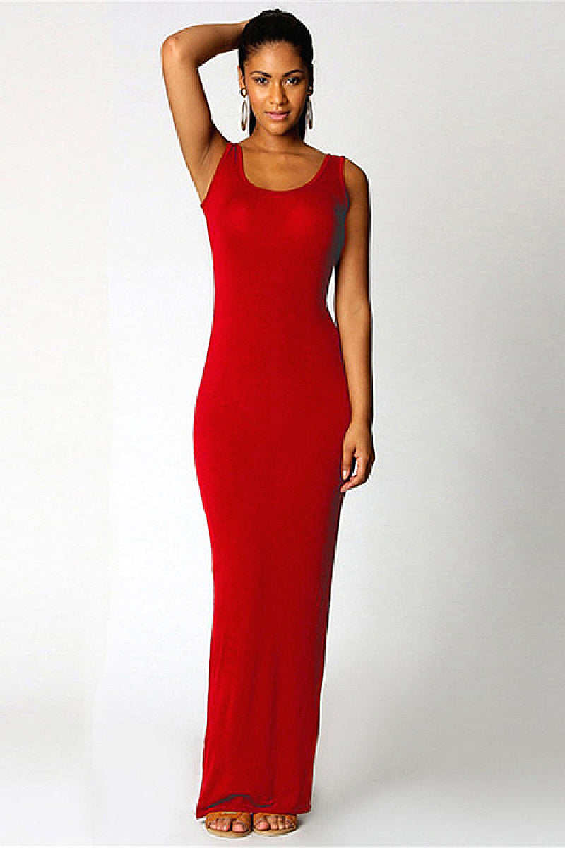 Elegant Summer Casual Sleeveless Maxi Dress