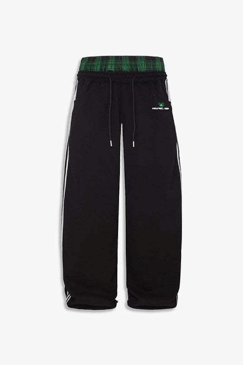 Retro Striped Embroidered Sports Pants for Men and Women