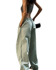 Casual Drawstring Waist Cargo Pants for Women