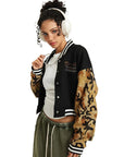 Trendy Women's Color Block Cardigan for Fall