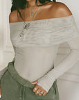 Sexy Off-Shoulder Mesh Top for Women