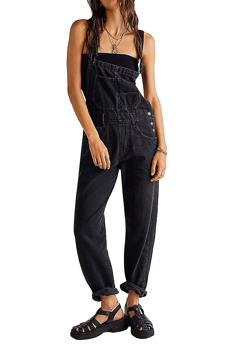 Casual Loose Denim Overalls for Women