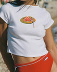 Trendy Summer T-Shirt with High Waist Pants