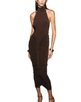 Summer Halter Neck Backless Dress for Women
