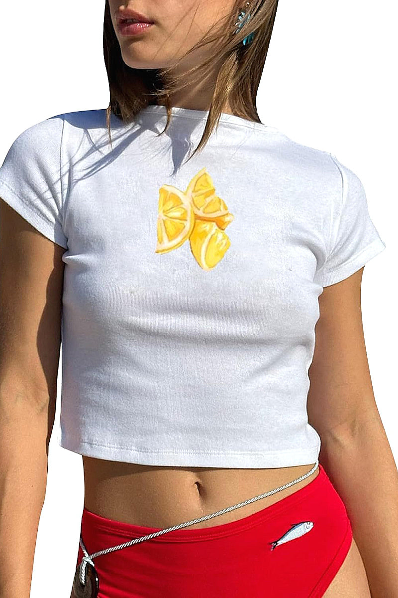 Trendy Summer T-Shirt with High Waist Pants