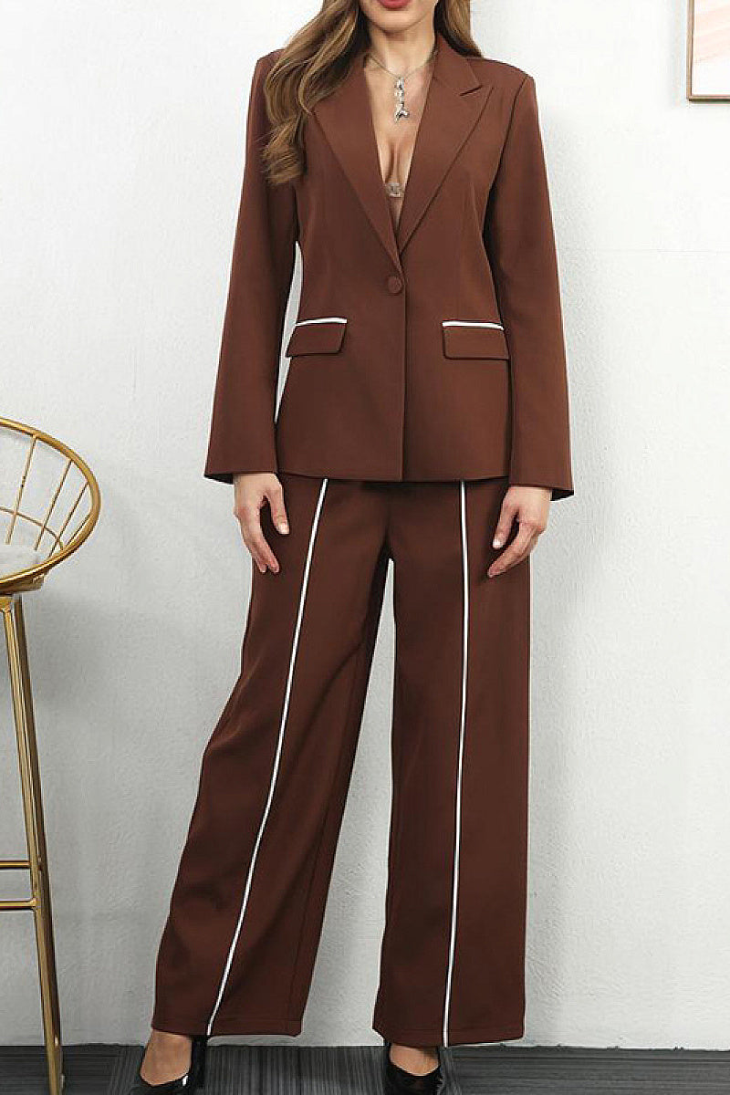 Elegant Women's Blazer and Trousers Set