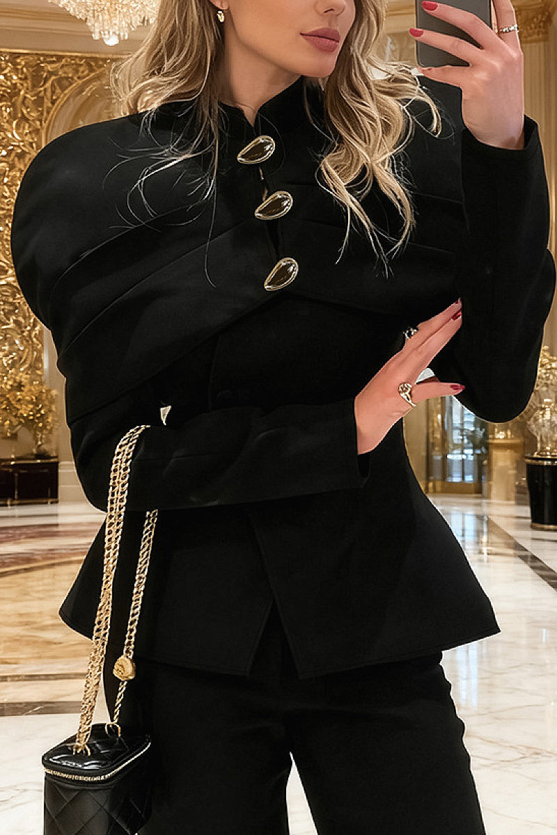 Chic Black Tailored Blazer for Women