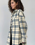 Retro Plaid Stylish Shirt for Women