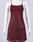 Stylish Sequin Backless Bodycon Dress