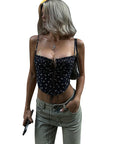 European Style Floral Hollow Out Cami Top