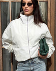 Stylish Stand Collar Windbreaker Jacket for Autumn