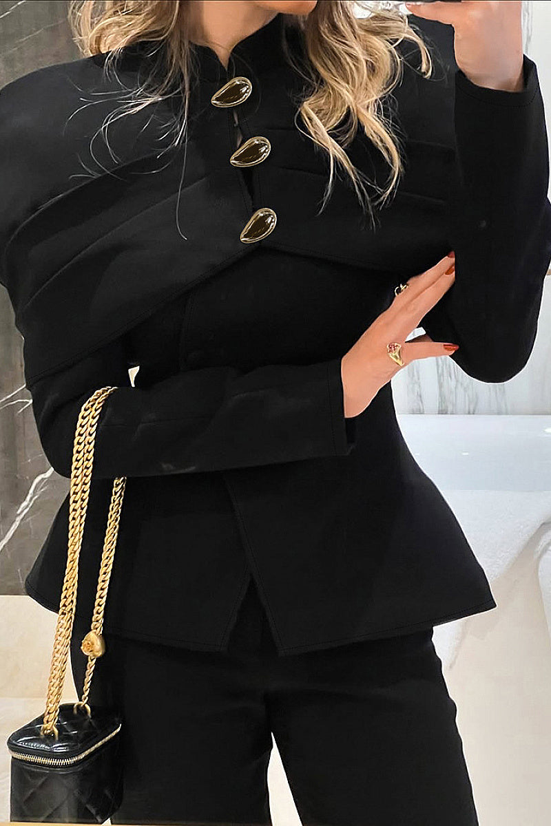 Chic Black Tailored Blazer for Women