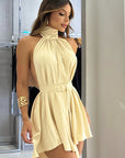 Stylish Two-Way A-Line Dress with Halter Neck