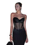 Chic Strapless Top with Bust Pads