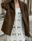 Winter Vintage Suede Jacket for Women