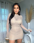 2026 Summer Sexy Lace Long Sleeve Dress
