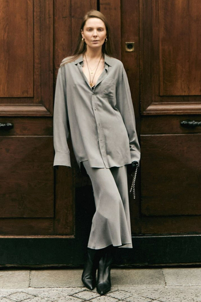 Casual Women's Cardigan and Long Skirt Set