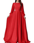2026 Spring Autumn Lantern Sleeve Wedding Dress