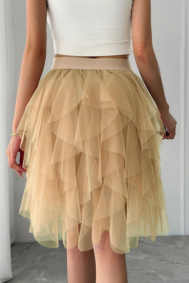 Princess Style Pleated Tulle Skirt
