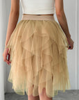 Princess Style Pleated Tulle Skirt