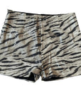 Leopard Print Sequin Women's Casual Shorts