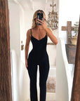 Lace Trim Strapless Jumpsuit for Women
