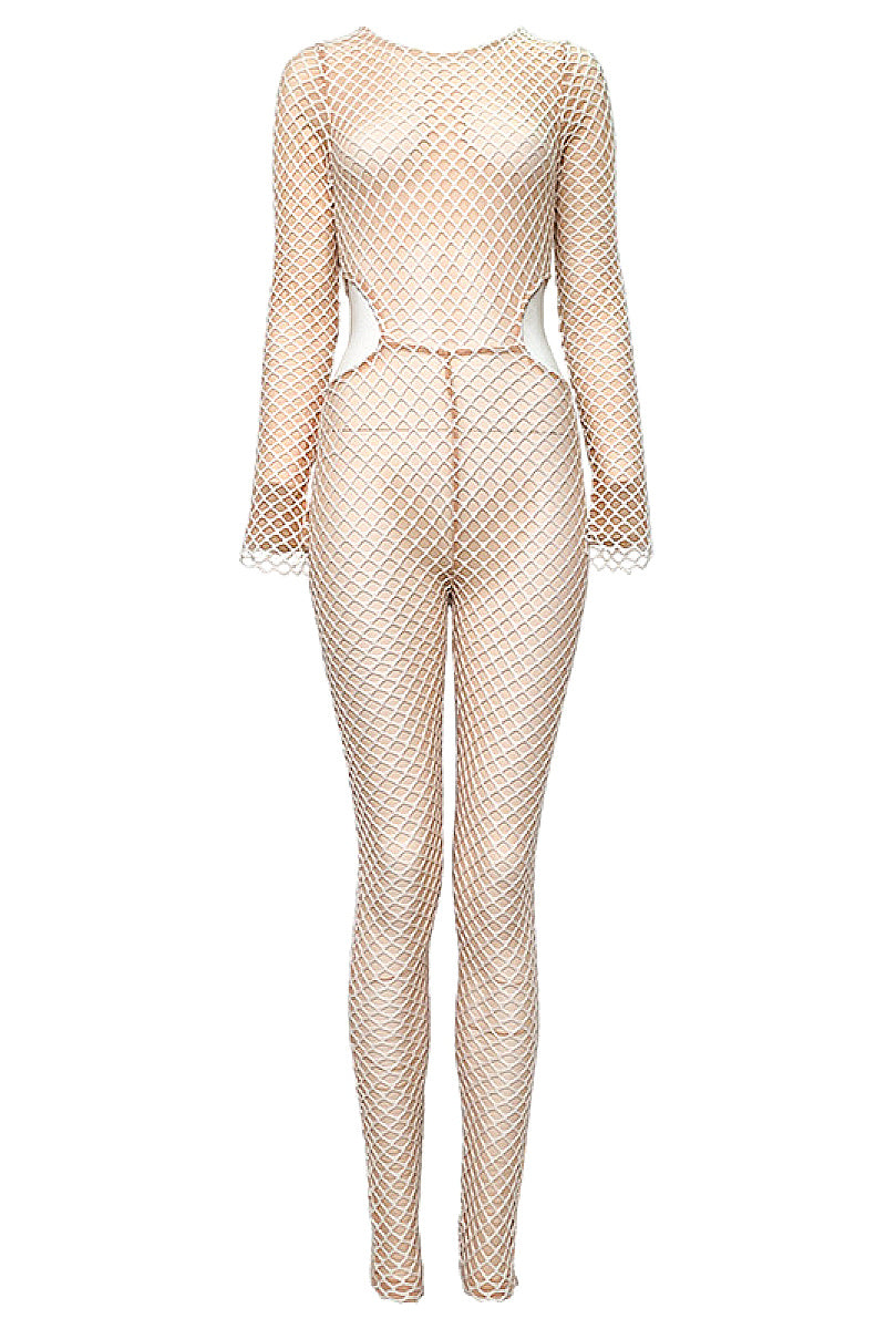 Stylish Hollow Long Sleeve Bodysuit for Women