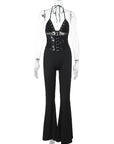 Summer New Sexy Lace Halter Jumpsuit