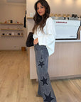 Fashionable Loose Straight Leg Jeans for Women