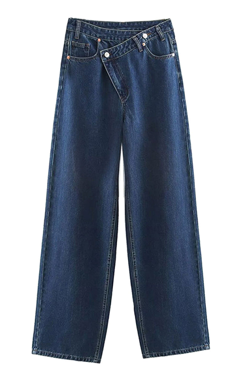 Y2K Casual Fashion Wash Straight Leg Jeans